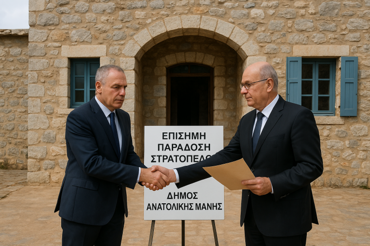Στο Δ. Ανατολικής Μάνης και επίσημα η παραχώρηση του στρατοπέδου «Μαντουβάλου»